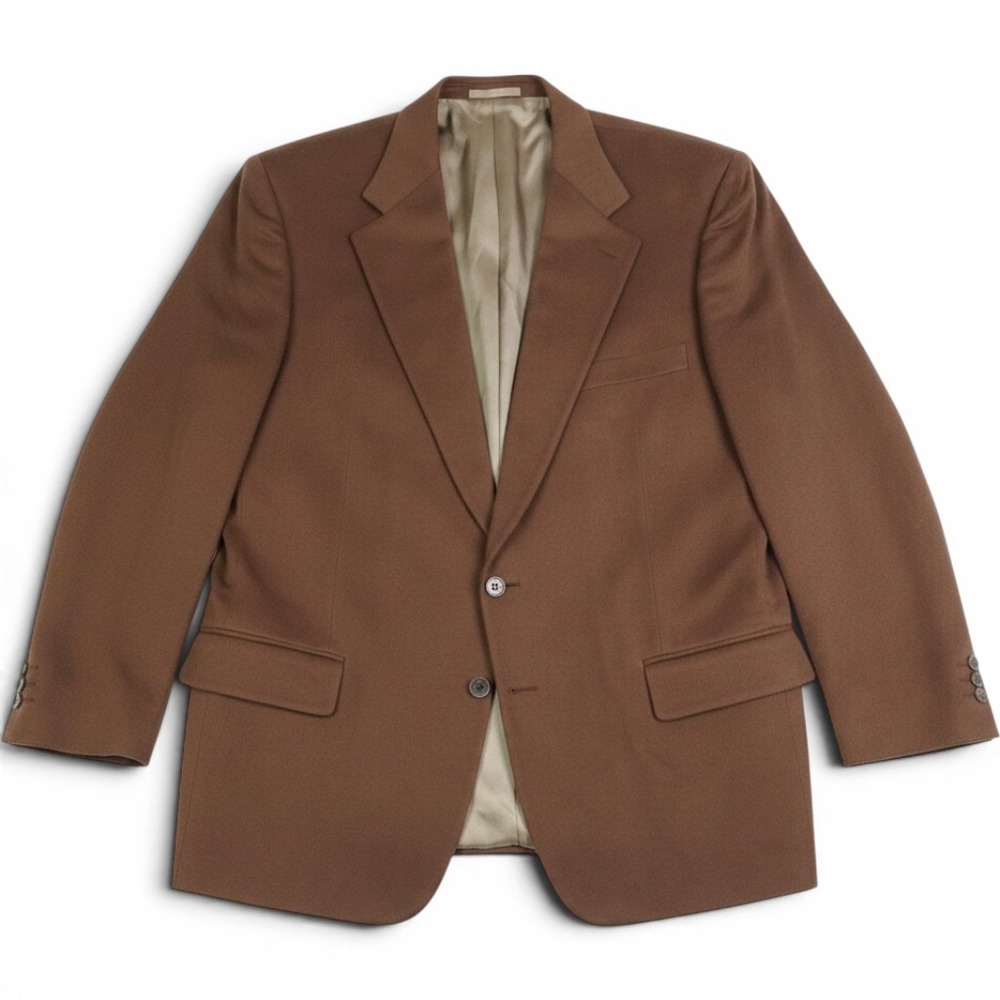Neiman Marcus Loro Piana 100% Cashmere Blazer Brown 2-Button Sport Coat Mens